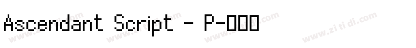 Ascendant Script - P字体转换